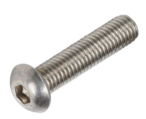 M3 x 10mm Socket Button Screws, Stainless Steel A2 (304), ISO 7380